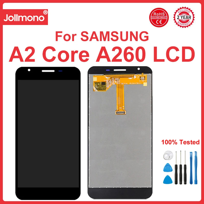 

5.0'' A260 Lcd For Samsung A2 Core A260 Lcd Display Touch Screen Digitizer Assembly Replacement For Samsung SM-A260F A260F LCD