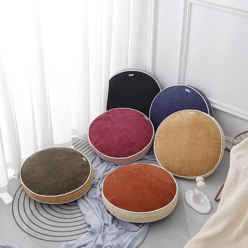 

Round/square Corduroy Cushion Cover Soft Feel Waist Pillow Case Sofa Home Decor Bedroom Pillow Cover Flannelette Pillow Case