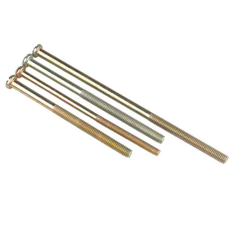 1pc High Precision Colorful / White Zinc GB818 M4 Cross Round Machine Extension Machine Tooth Screw Cross Round Head Bolt