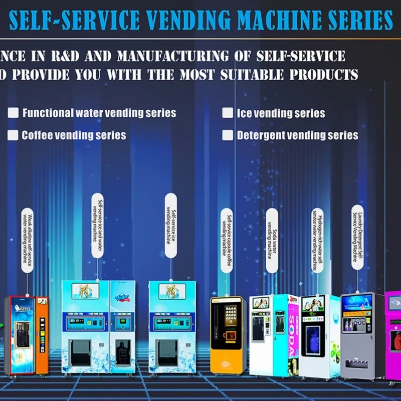 Outdoor 900KG 24hours Ice Cube Vertical Making Unit Automated Ice Vending Machine Hight Quality
