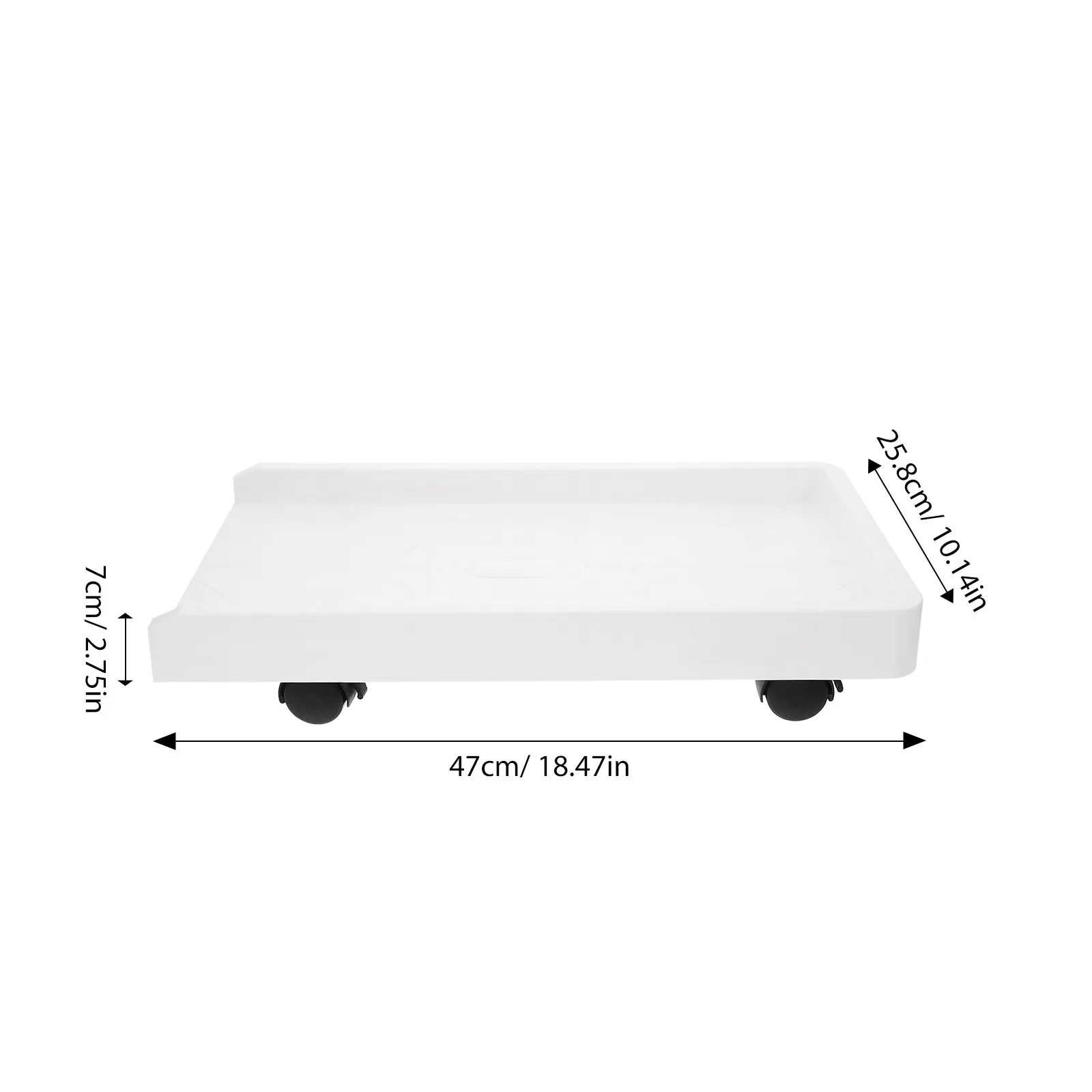 Picture 6: 1Set Computer Tower Stand Desktop Pc Riser with Swivel Brake Casters for Carpet Floor Under Desk Cooling Airflow Mobility
