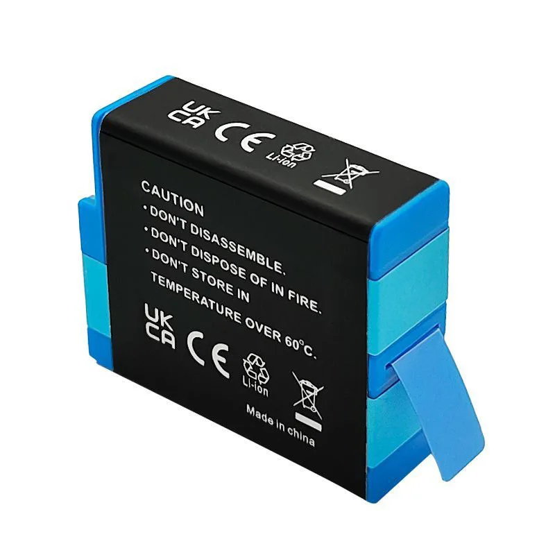 بطارية رقمية عالية الجودة 2000mAh 7.7wh 3.85V لـ GoPro Hero 12 11 10 9 بطارية كاميرا بديلة شحن سريع