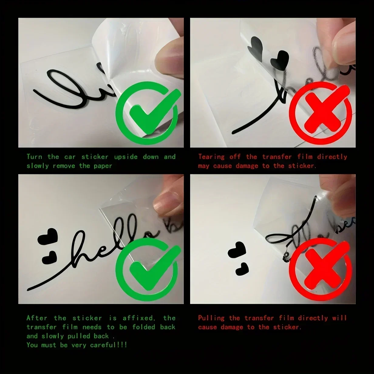 4PCS/SET  Bowknot Motorbike Car Sticker Unique Rearview Mirror Styling Accessory for Vehicle Decoration