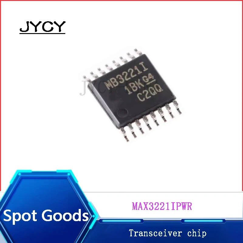 5PCS/lote Transceiver chip MAX3221IPWR NEW 3221I TSSOP-16 RS-232 Transceiver chip 3V~5.5V