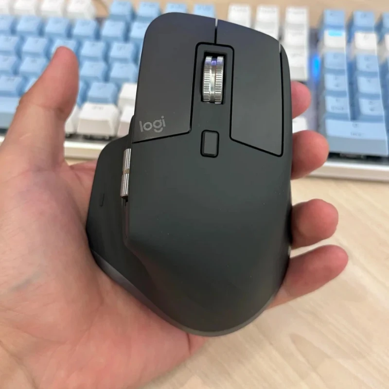 Logitech MX Master 3S Wireless Bluetooth Mouse Softtone Quiet Click Ergonomic Design Precision Tracking Business Office Mouse