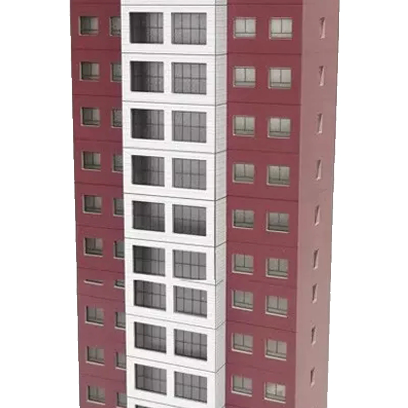 1/160 N Scale Buildings Train Railway Modern Tall Residential 16th Floor House A Toys