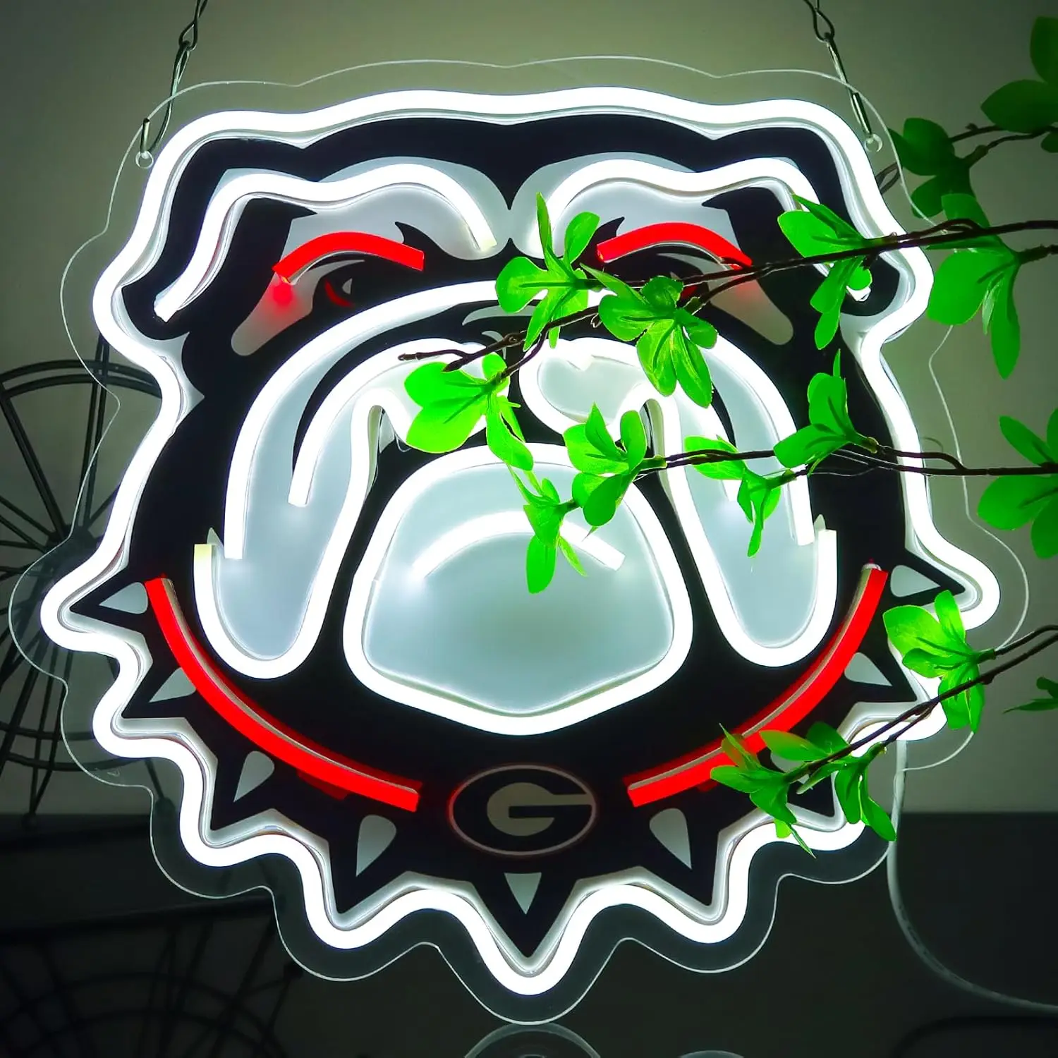 

Неоновая вывеска «Университетские футбольные бульдоги» с USB-подсветкой для бара, игровой комнаты, спальни, эстетичные украшения, персонализированный неоновый подарок