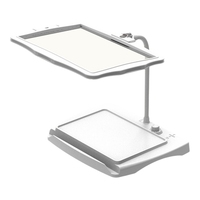 Magnifying Lamp,Hands Free Magnifying Glass With Flexible Gooseneck,Stepless Dimmable Magnifier Lamp For Repair,