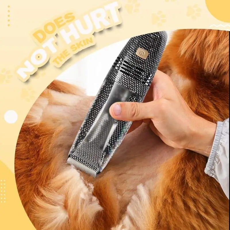 Imagem -03 - Elétrica Pet Hair Trimmer Kit Vacuum Pet Hair Clipper Cat Grooming Cortador de Cabelo Máquina de Corte Clipper para Animais