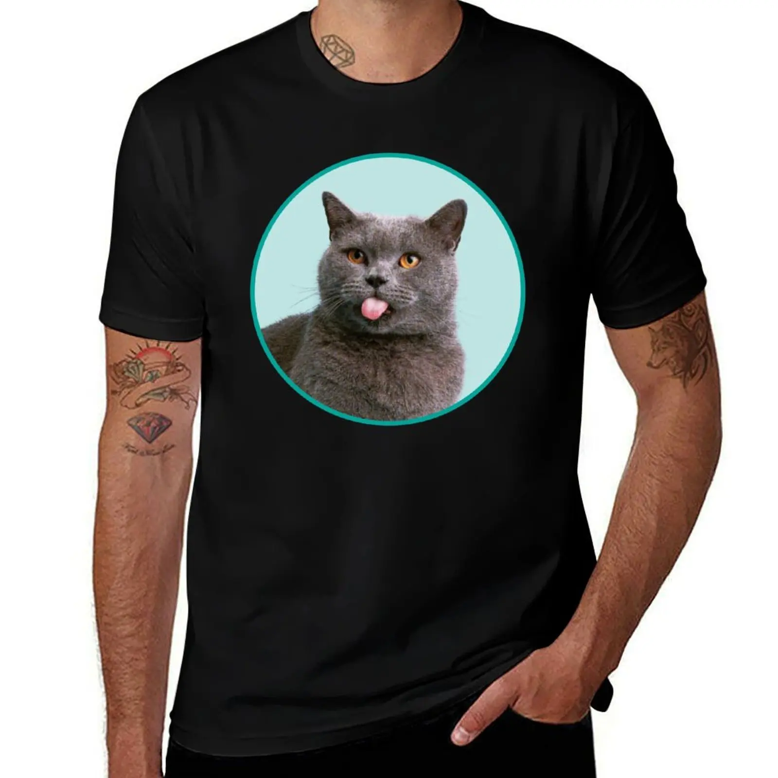

Cute British Shorthair Cat Funny British Shorthair Lovers T-Shirt man t shirt luxury T-Shirt