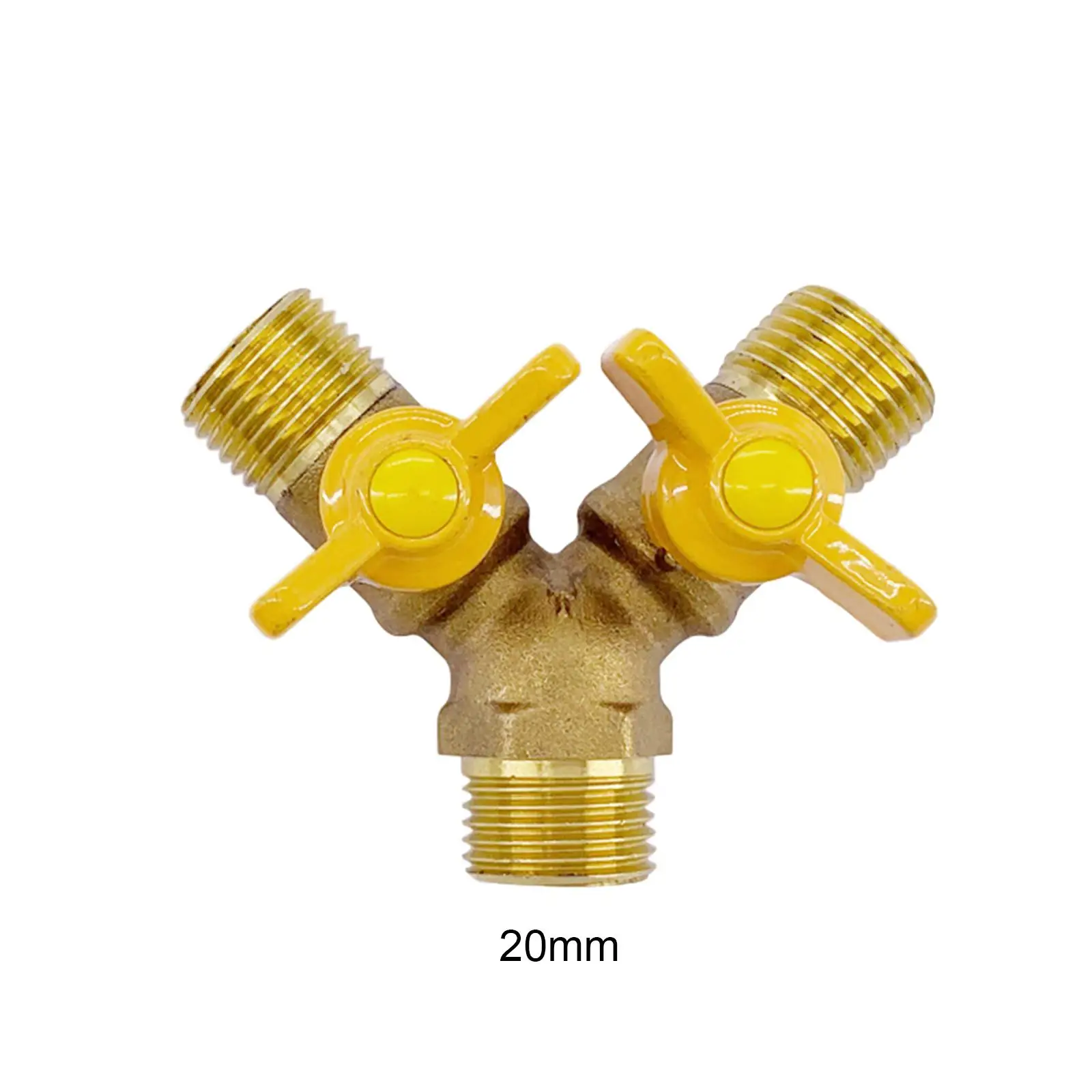 Alloy Gas Hose Valve Brass Y-section Connector T-junction Adapter for Liquefied Gas Oxygen Pipeline