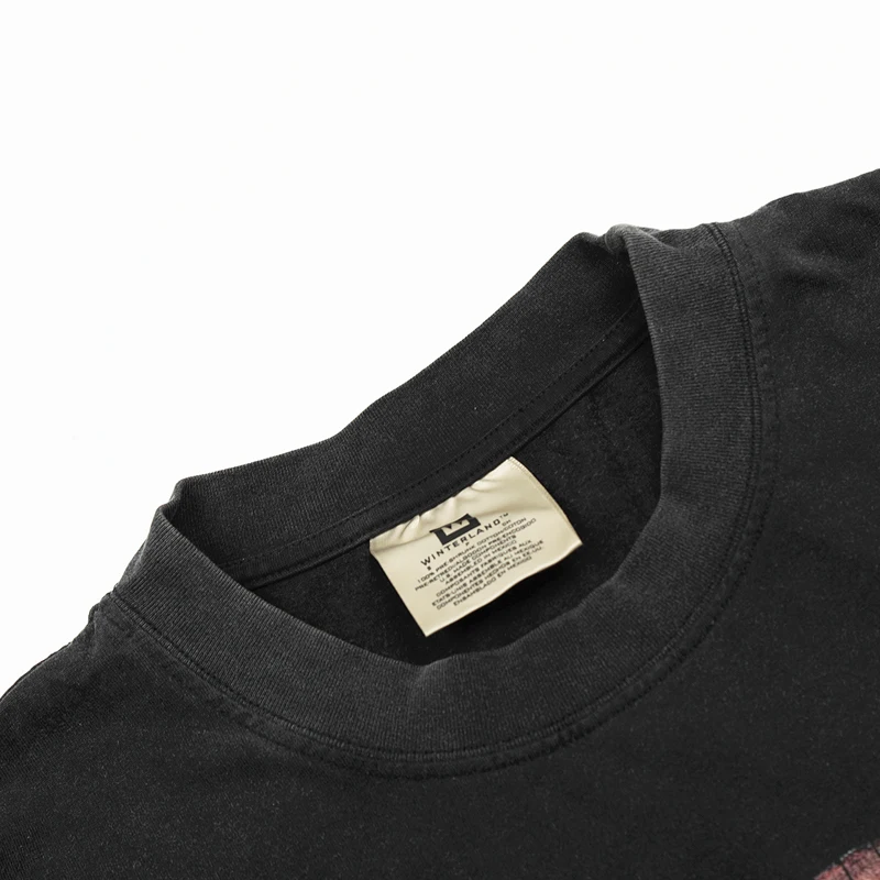 عالية الجودة غسلها تفعل القديمة جولة الرقبة توباك قصيرة الأكمام شارع العليا الاتجاه الرجال النساء فضفاض صورة طباعة 2PAC تي شيرت #3