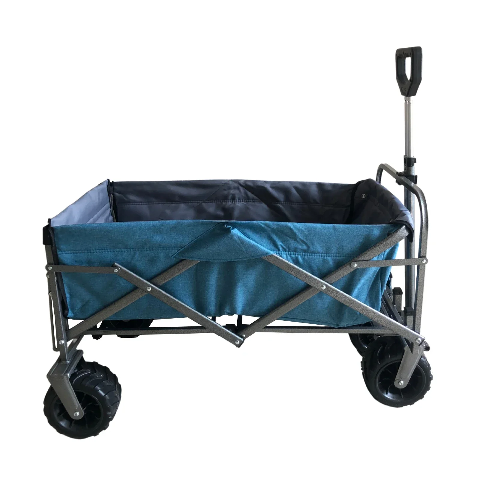 GT1814 Outdoor Collapsible Foldable Folding Carry Trolley Camping Truck Folding Wagon Truck 4 Wheel Beach Trolley Wagon