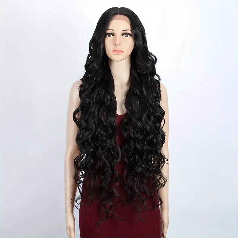 Rosabeauty 13x4 Lace Front Human Hair Wig 13X6 250% Density Deep Wave 40 Inch 5X5 Preplucked Glueless Ready To Go Curly Wig