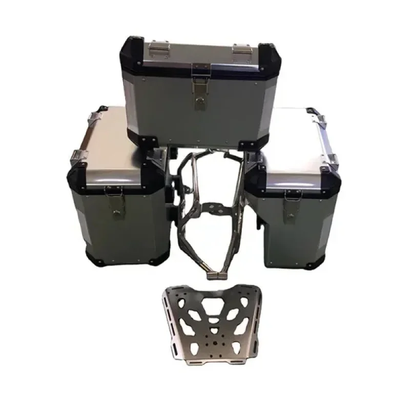 Aluminum Motorcycle storage Box Tail Panniers left and right side boxes no racks 800 800x 800xc 800xcx