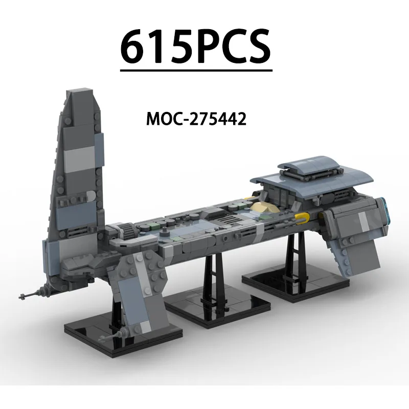 MOC-275442 Building Block Spaceship Fishing Boat Assembly Model 615PCS Birthday Fun Toy Holiday Christmas New Year Gift Ornament