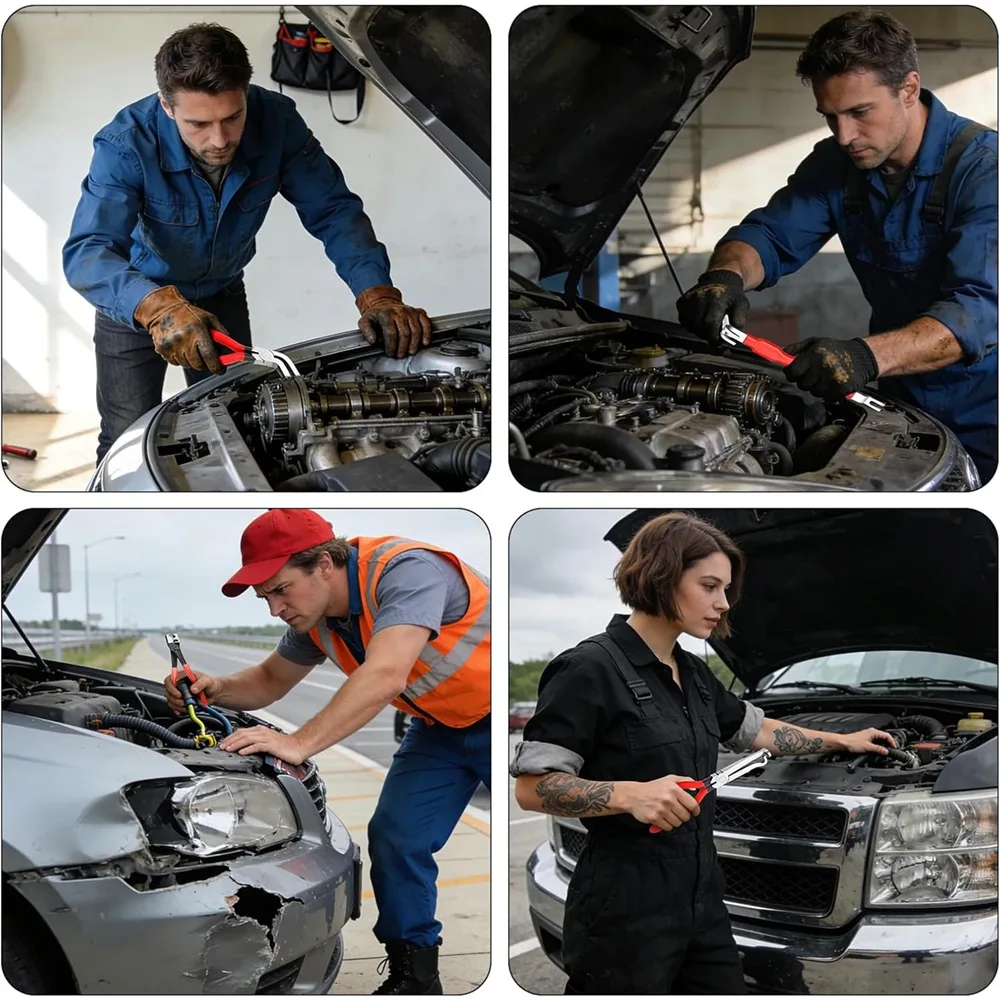 

Набор из 4-х электрических разъемных клещей JHD Automotive – комплект для разделения разъемов с угловыми клещами и инструментами для снятия в коробке