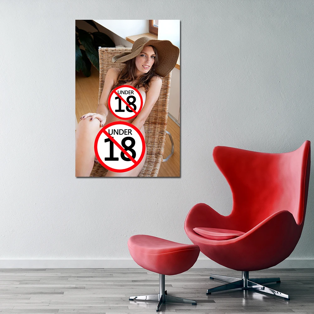 Sexy Freckles Girl Posters Pornstar Aldult Model Erotic HD Picture Prints Wall Art Canvas Painting For Home Room Decor