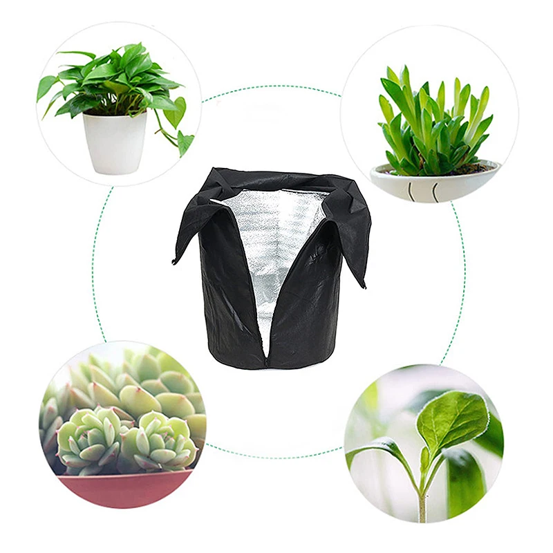 

Flower Pot Cover for Winter Outdoor Garden Plant Pot Protector Plant Covers Freeze Protection with Drawstring and Zipper