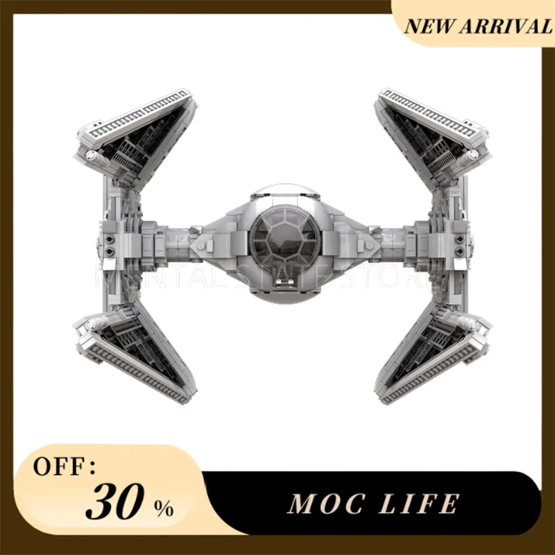 Nuevo 1200 Uds. Bloques MOC Outland TIE-Fighter personalizados tecnología ladrillos DIY montaje creativo juguetes educativos regalos de vacaciones