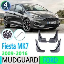 for Ford Fiesta 7 MK7 Hatchback 2009~2016 2010 2011 Front Rear Car Fender Mudguard Mud Flaps Guard Splash Flap Car Accessories