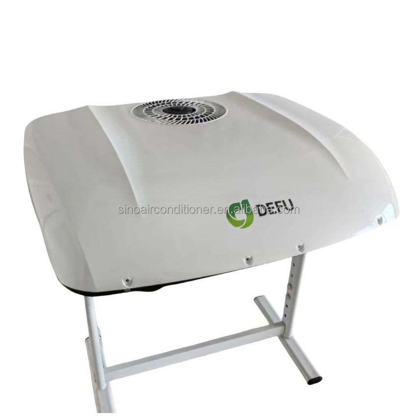 مكيف هواء كهربائي عالي الجودة 12 فولت تيار متردد للسيارة، مروحة ترموستات نموذجية مقسمة مع مادة بلاستيكية لشاحنة أبارث والحافلة #1