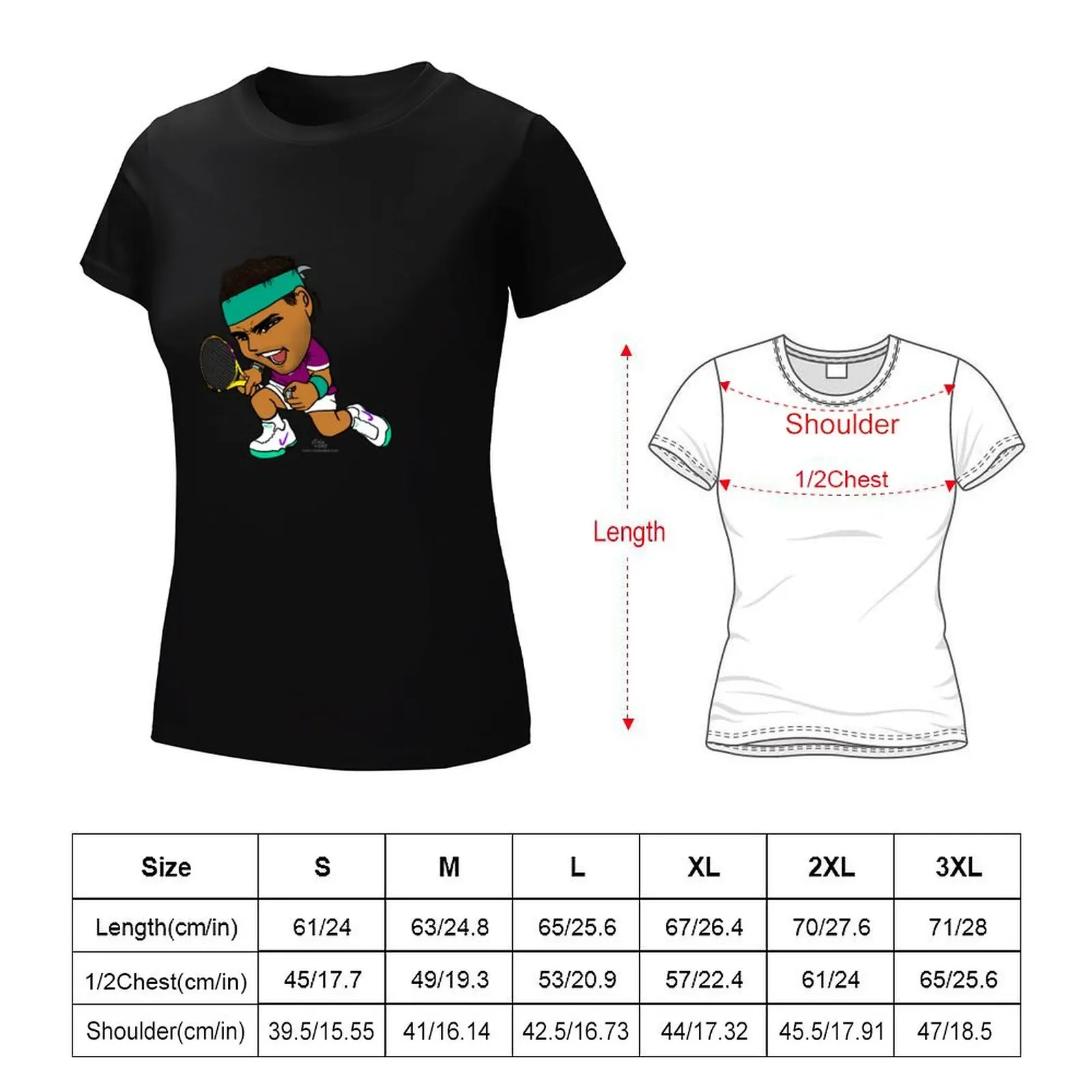 Rafa Spirit T-Shirt anime clothes vintage clothes plus size tops Woman T-shirts