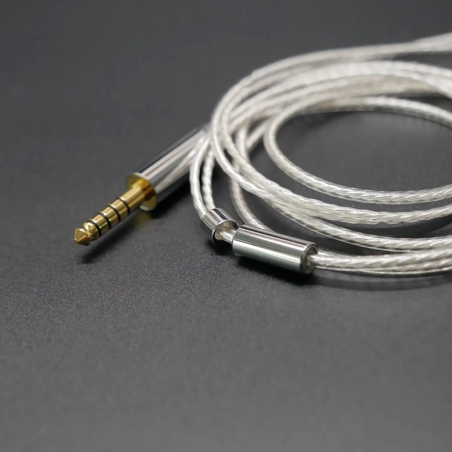 2ストランド単結晶銅銀メッキツイストペア2ピンMMCX QDCイヤホンアップグレードケーブル（AS16 PRO、PRX ZERO、MT1、WAN ER用）