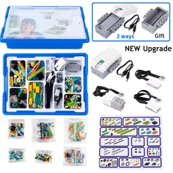 WeDo 2.0 스팀 교육 학교 로봇 건설 코어 세트, 벽돌 키트, 장난감 선물, 3 세대 업그레이드, 390 개, 신제품