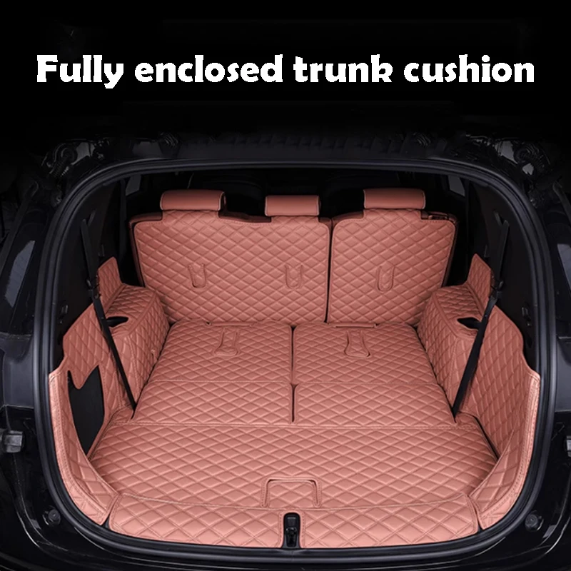 

For BYD Sealion 8 Tang L 2025 2026 Fully Enclosed Trunk Cushion Premium Leather Car Accessories