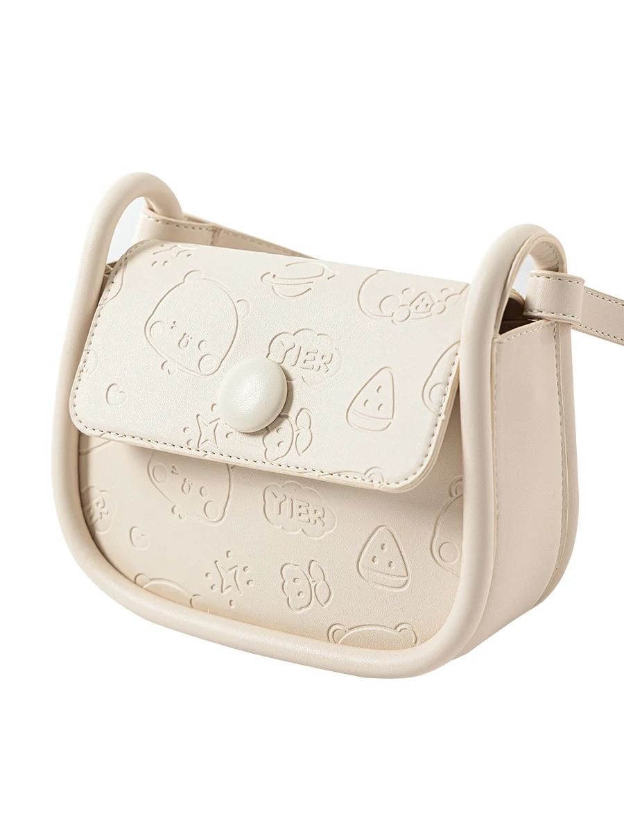 

Adorable White Panda Bapa Women's New Year Gift Bag Versatile Summer Winter Faionable Single oulder Bag for All