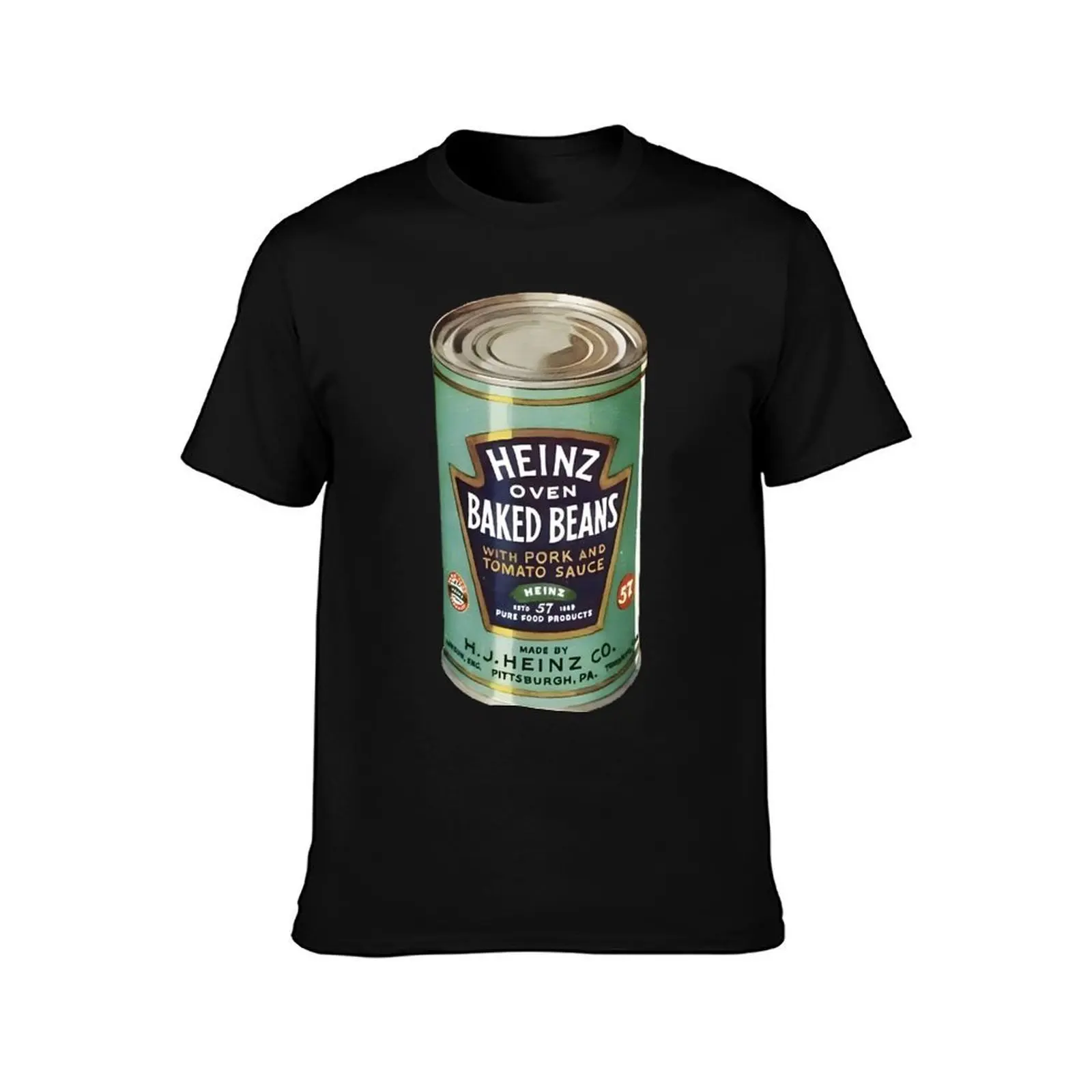 Heinz Oven Baked Beans Vintage Advert T-Shirt Soft Basic Cotton Short Sleeve Tee T-Shirt