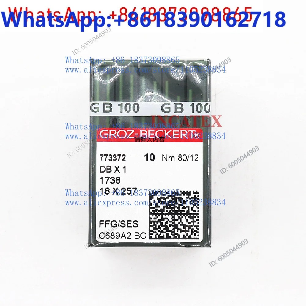 100 genuine sewing needles DBX1 1738 16X257 FFG/SES Nano 70/10 75/11 Industrial sewing machine 80/12 90/14