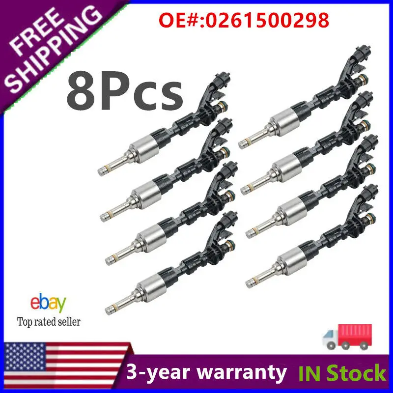 

8Pcs Fuel Injectors For Jaguar XF Land Rover LR4 Range Rover 5.0L V8 LR079542