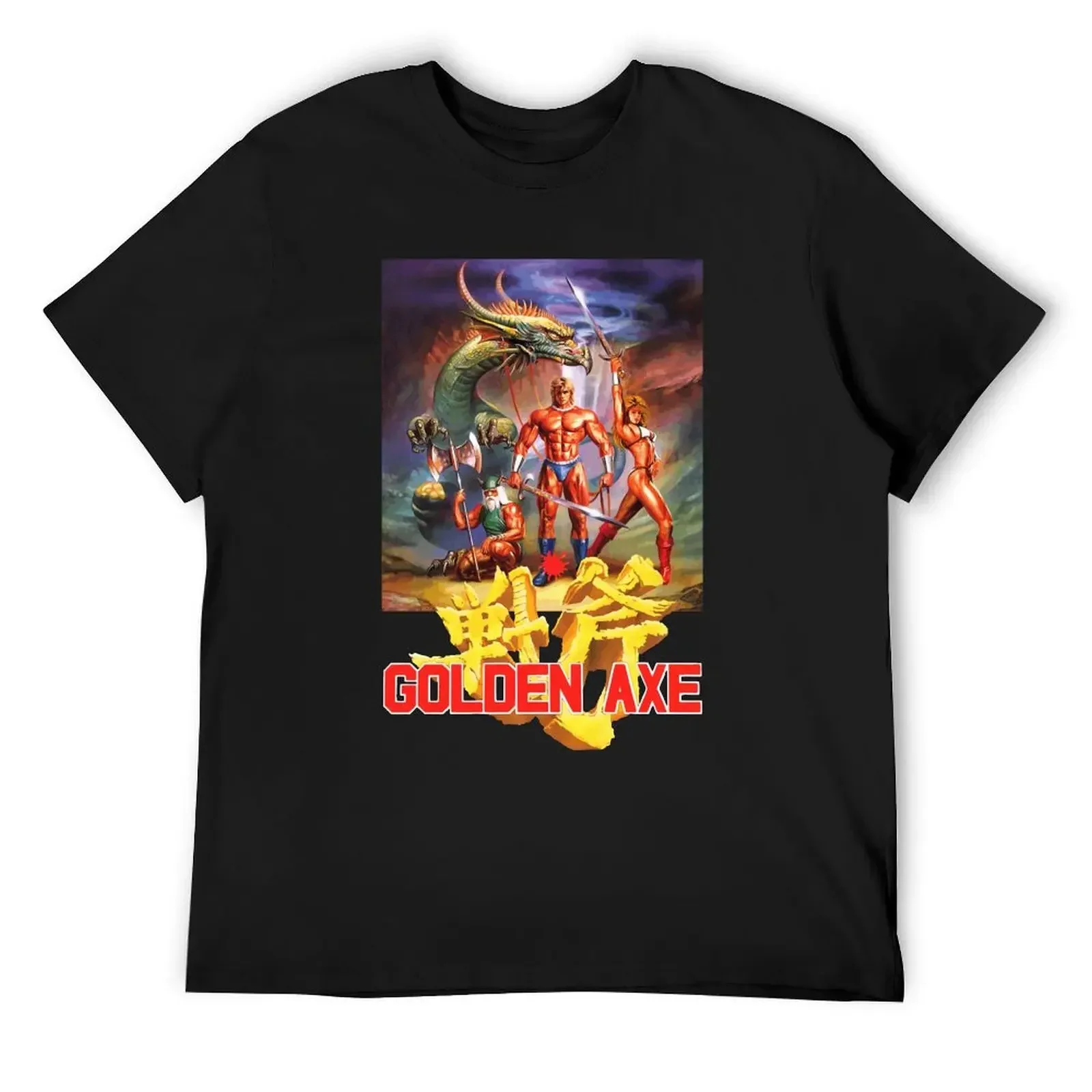 

Футболка Golden Axe, роскошные дизайнерские футболки, мужские футболки высшего качества
