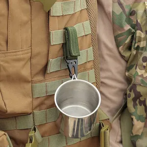 Taktische Hängeschnuckle Molle Nylon -Gurtbandkarbinergürtel, Schlüsselbunddreieck für Klettern im Freien, Campingwerkzeugzubehör, 2pcs 8 Hauptverkaufsliving -Schlüsselbund - №5