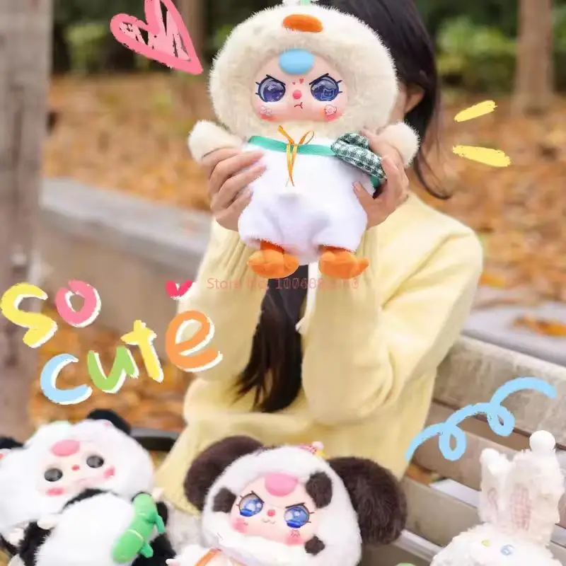 2025 Новый 400% оригинальный Baby Three V2 Плюшевая слепая коробка Модная игрушка Kawaii Dolls Baby 3 Пушистые игрушки Mystery Box Симпатичная модель Подарки для девочек