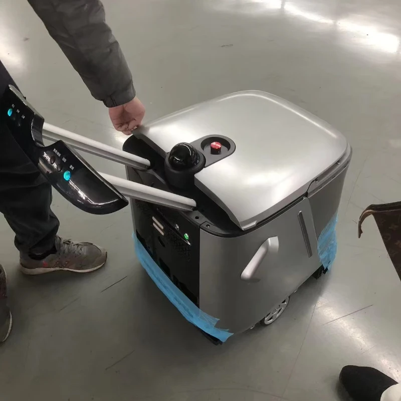 Customized Intelligent Commercial Cleaning Robot Auto Navigation Sweep Scrub Vacuum Cleaner with 50L Water Tank Auto Workstation