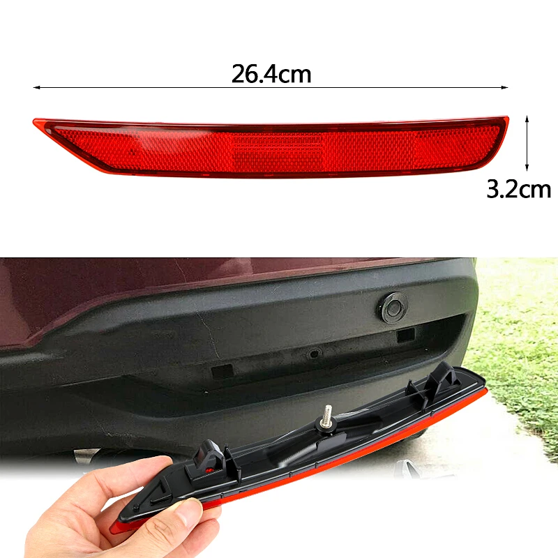 

Задние стоп-сигналы для Subaru Forester 2008-2017, черные с красными линзами, светодиодные, для вождения и остановки