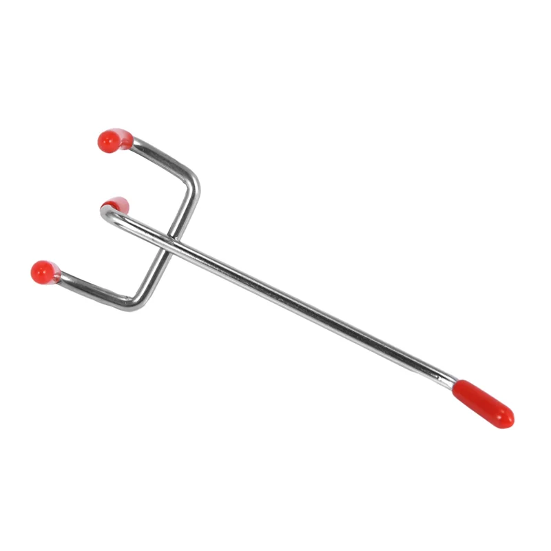 

100Pcs 100Mm Pegboard Hooks Slat Wall Retail Display Shop Peg Hang Fits Home Hanger Chrome Metal 1-1.5Kg Loading-B09B