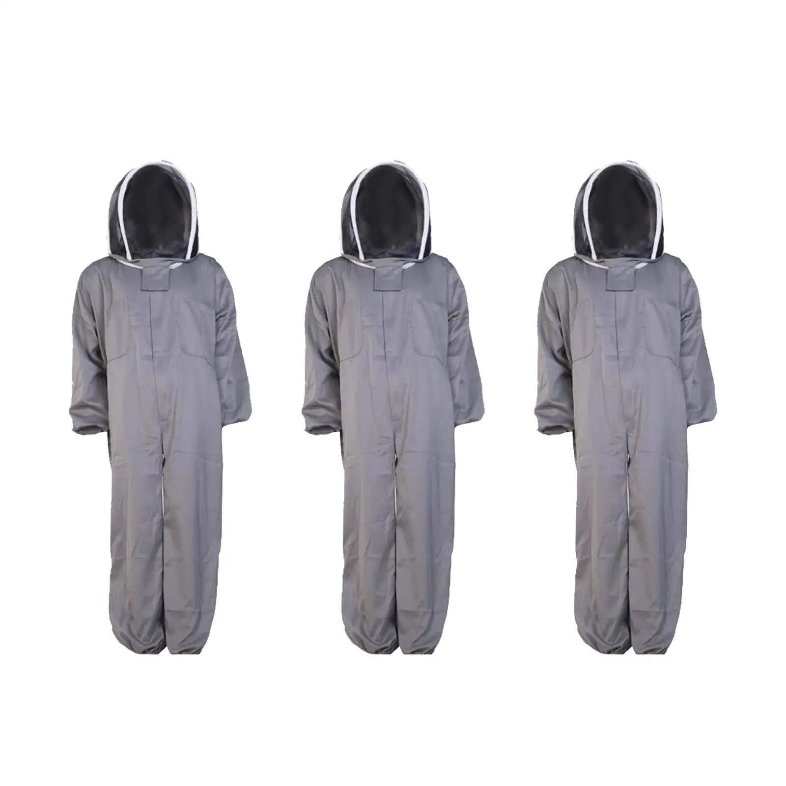 

Bee Suit Clothes Comfortable Veil Hood Outfit for Outdoor Beginners Backyard