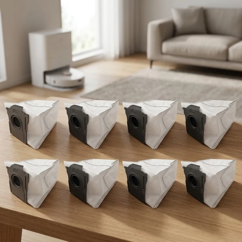 Dust Filter Inserts Robot Vacuum Bags Pet Hair Cleanup Home Cleaning 99.9 Filtration Secure Seal Activation Non-woven Fabric