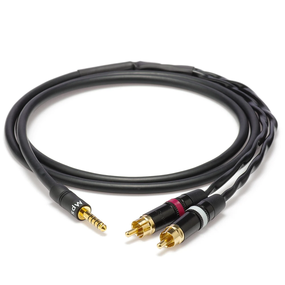 ■Japan Mogami 2534 Hifi 4.4mm To 2rca Male Balanced Audio Cable Neutrik Rean Mps Gold-Plated Plugs  |  Player amplifier cable