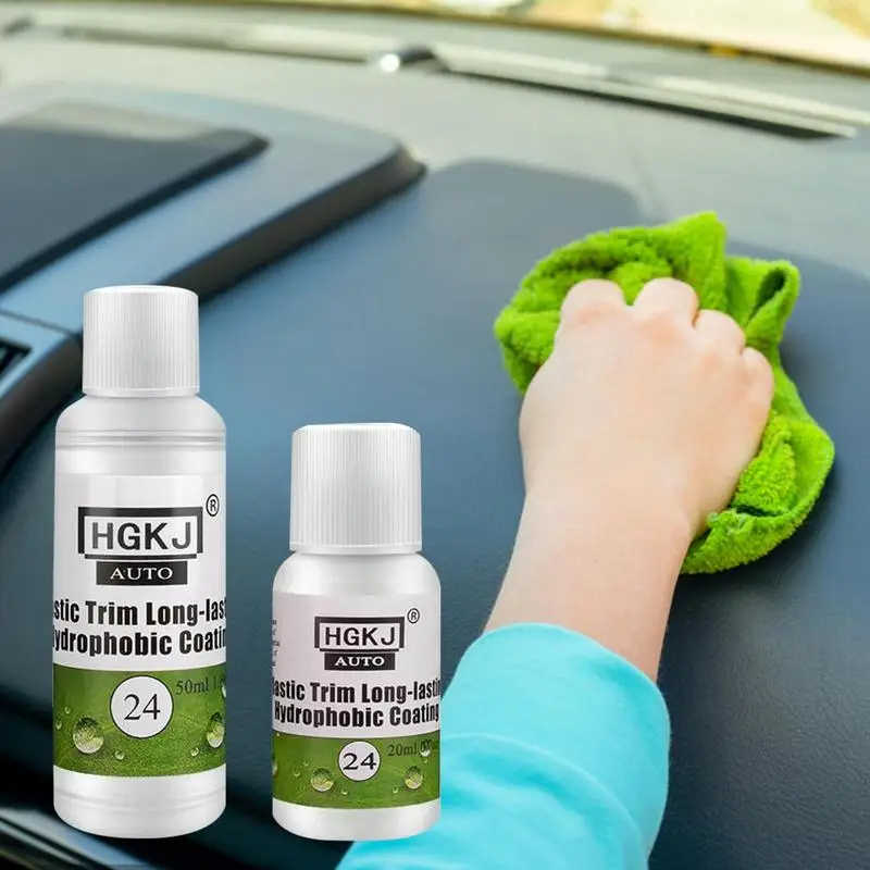 

Hgkj 24 Plastic Exterior & Interior Recovery Renovator Plastic Restore Trim Long Lasting Cleaner Car Plastic Rubber Refurbish