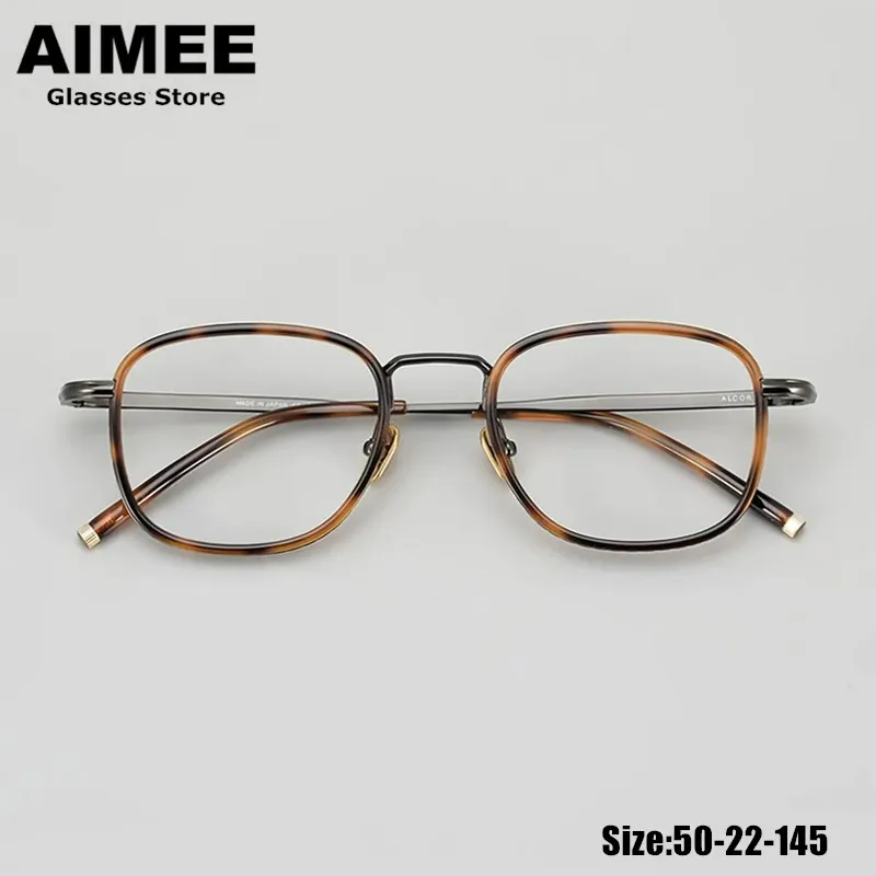 

Новый итальянский бренд, оправа для очков ручной работы, квадратная полная оправа в стиле ретро для мужчин и женщин, титановые сверхлегкие очки, резные очки GAFAS