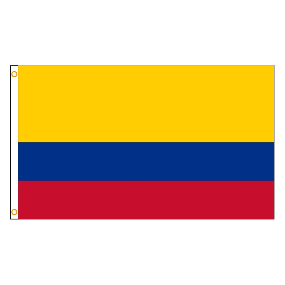 2×3FT The Republic of Colombia Emblem Flag Polyester Printed Banner Tapestry For Decor