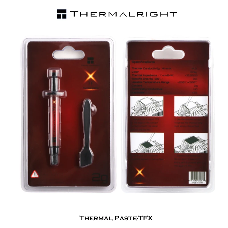 Thermalright-pasta térmica TFX 14,3 w/m-k para ordenador de escritorio, pasta de silicona para disipación de calor, 2g, 6,2g