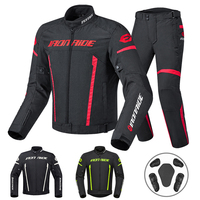 Men's Motorcycle Jacket Windproof Four Seasons Motocross Pants Wear-Resistant Motorbike Racing Clothing With Protective Gear