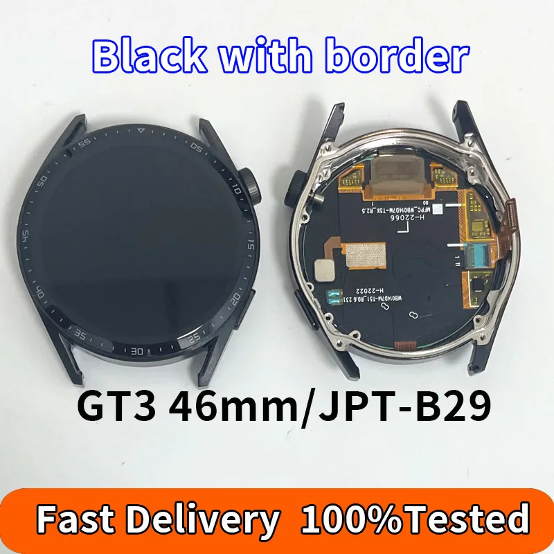 For Huawei Watch GT3 Screen Assembly 46mm LCD Monitor JPT-B19 JPT-B29