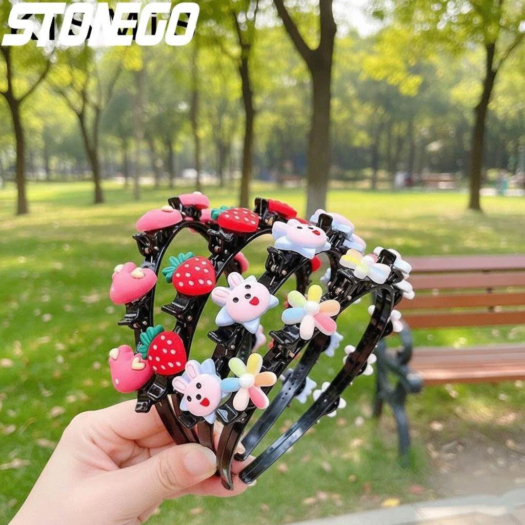 1PC Cute Children's Hair Hoop No Hair Damage Hair Accessories Hairpin for Girls Comfortable Headwear Fashion Hairband